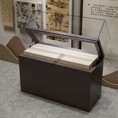 博物馆玻璃展柜定制展示柜历史文物陈列柜台古董字画瓷器液压展柜