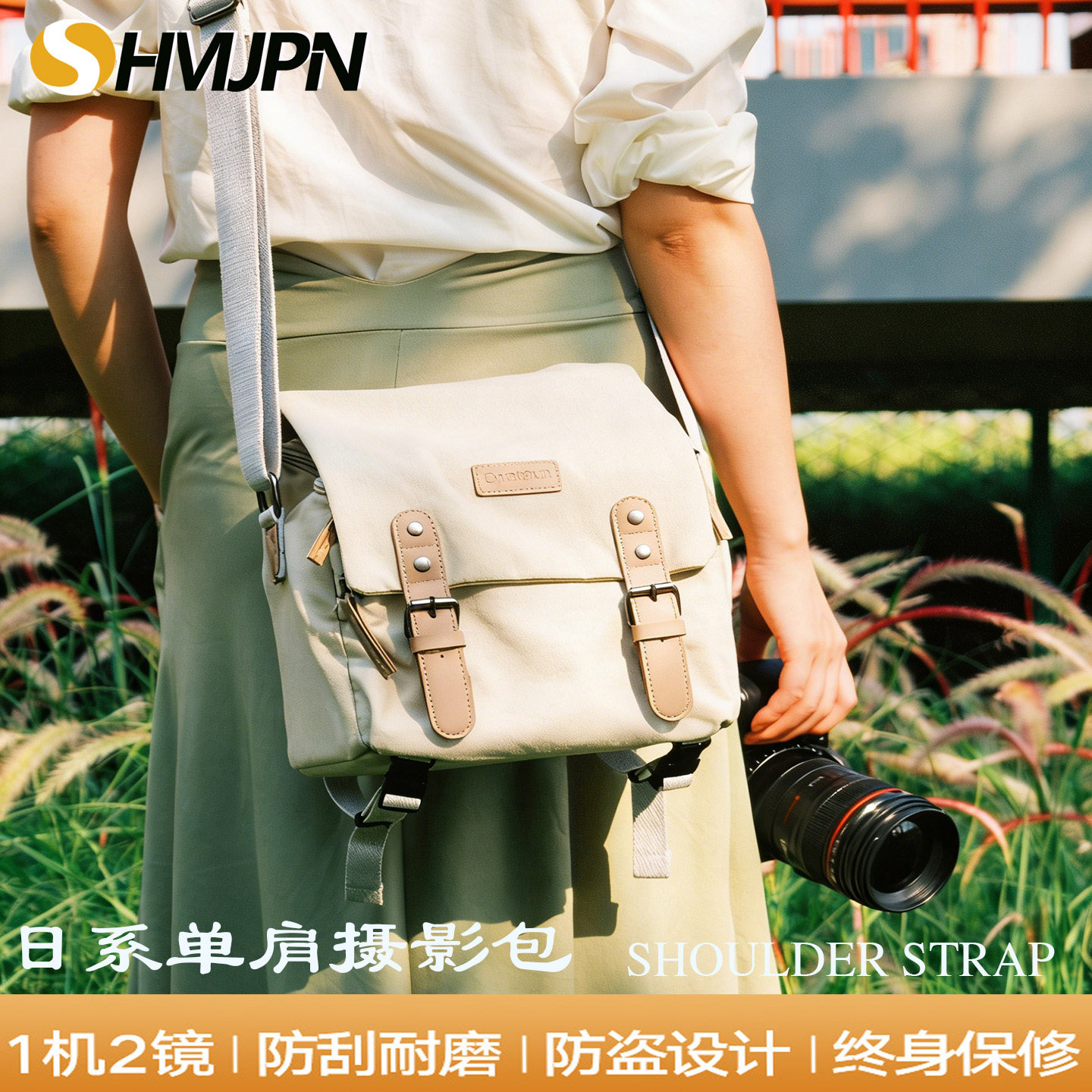 日系休闲单肩斜挎手提防泼水微单防刮耐磨防盗设计数码摄影相机包