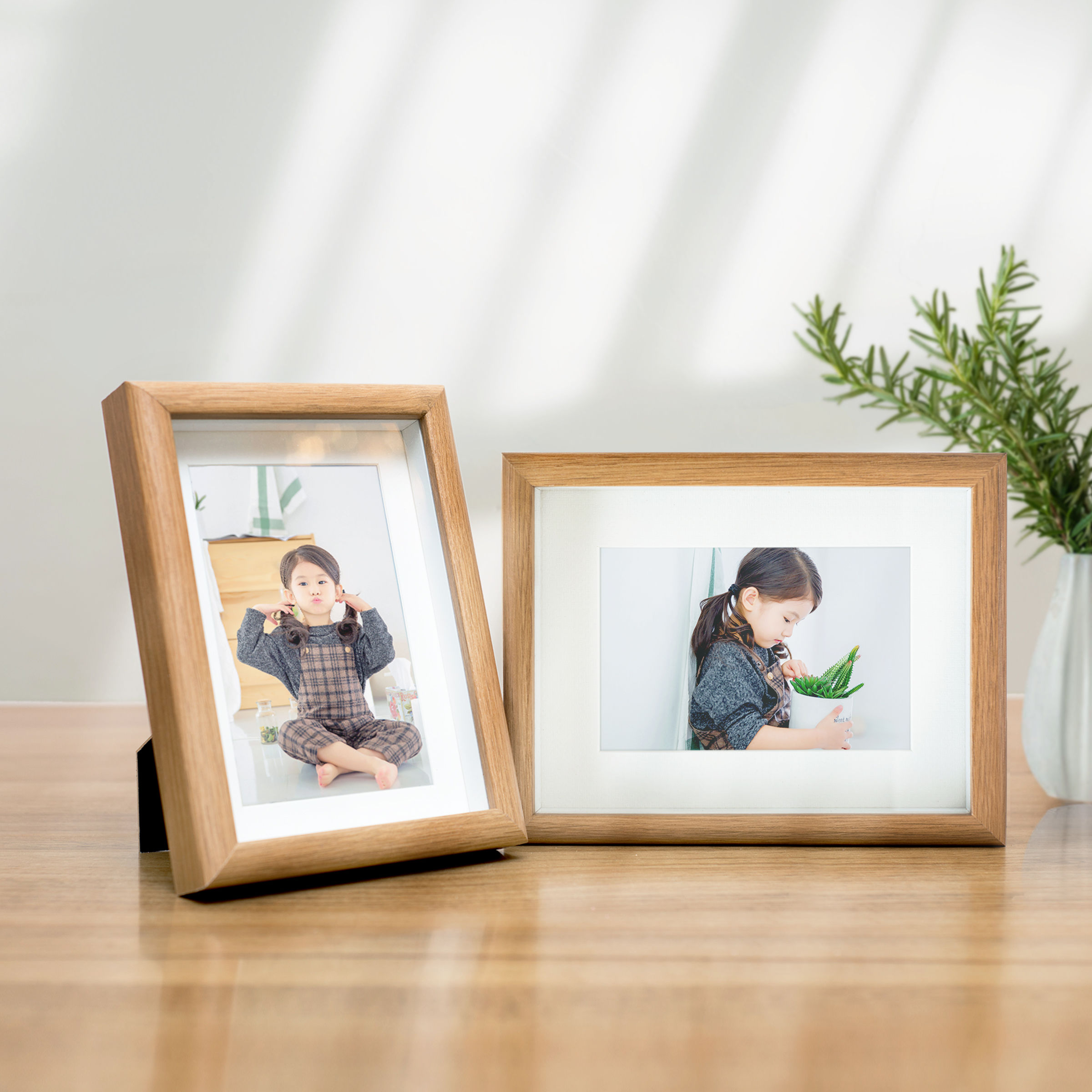 中空相框照片打印定制高级感复古相架10寸婚纱结婚照木质摆件挂墙