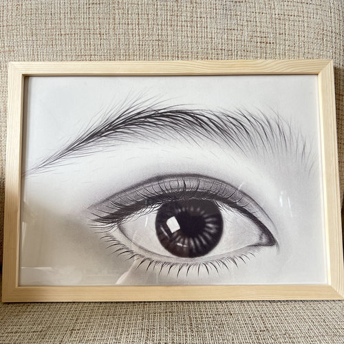 纹绣店眉眼唇画美容院美妆素描装饰挂画摆件半永久艺术氛围感