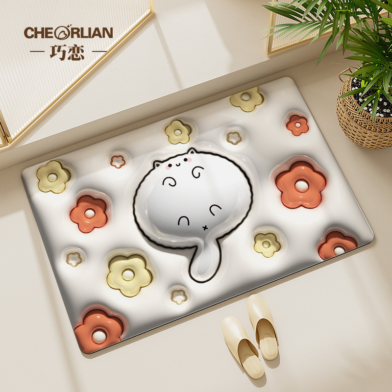 3D立体浴室吸水防滑地垫