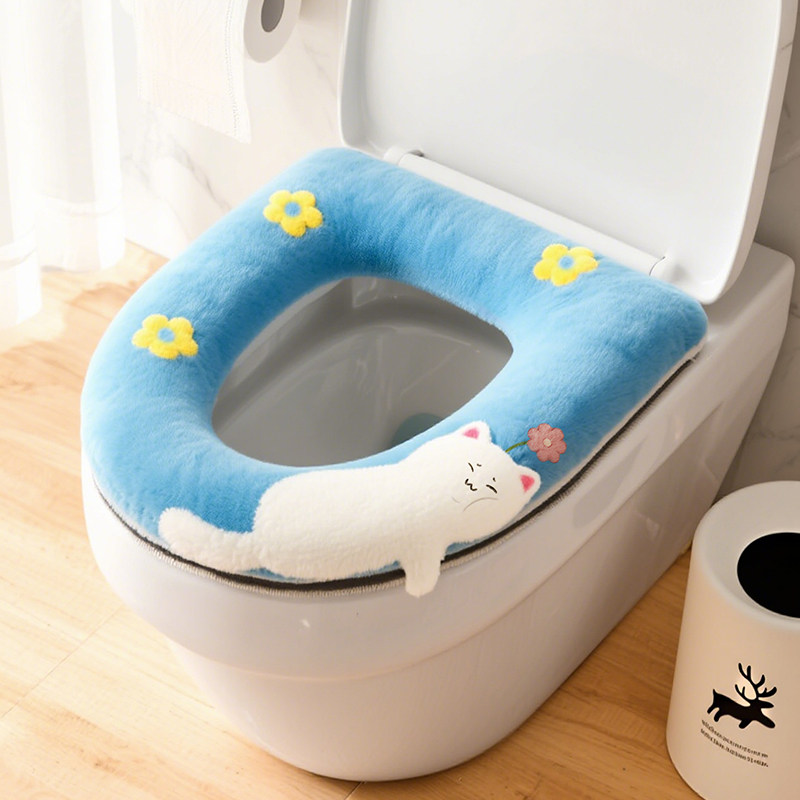 2026热销马桶坐垫冬季防水加厚坐便器套女孩子可爱卡通马桶垫圈,家庭/个人清洁工具,马桶套/马桶座圈,淘宝优惠券,粉丝福利购,淘宝优惠卷