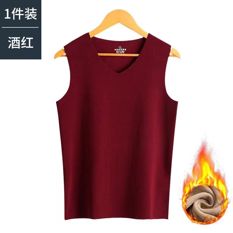 플러스 사이즈 플러스 사이즈 열 조끼 남성 가을 겨울 초대형 원활한 조끼 조끼 자체 가열 벨벳 바닥 셔츠