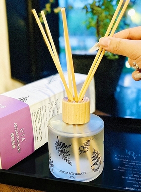 正品uta尤她白茶香薰摆件花香房间卫生间持久无火香薰精油200毫升