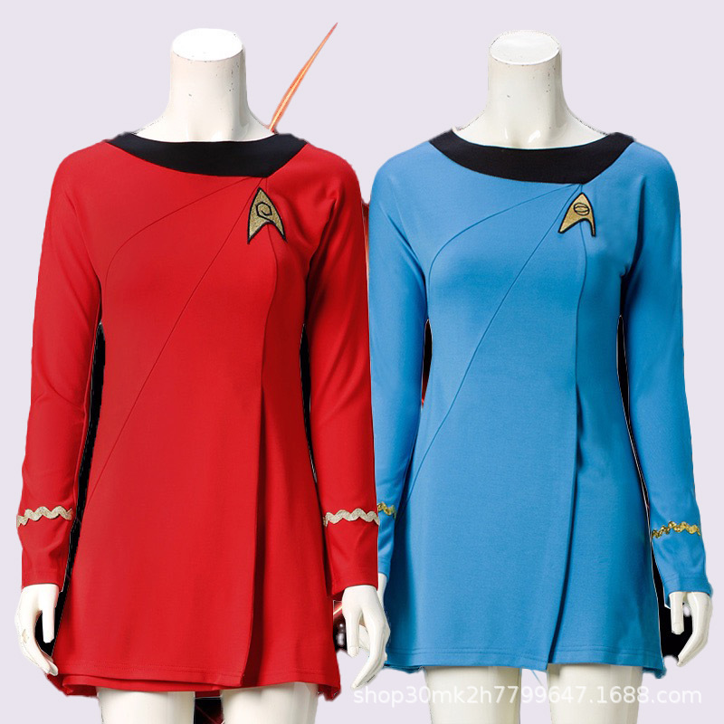 星际迷航系列cos服StarTrek原始系列女主角长袖制服cosplay连衣裙