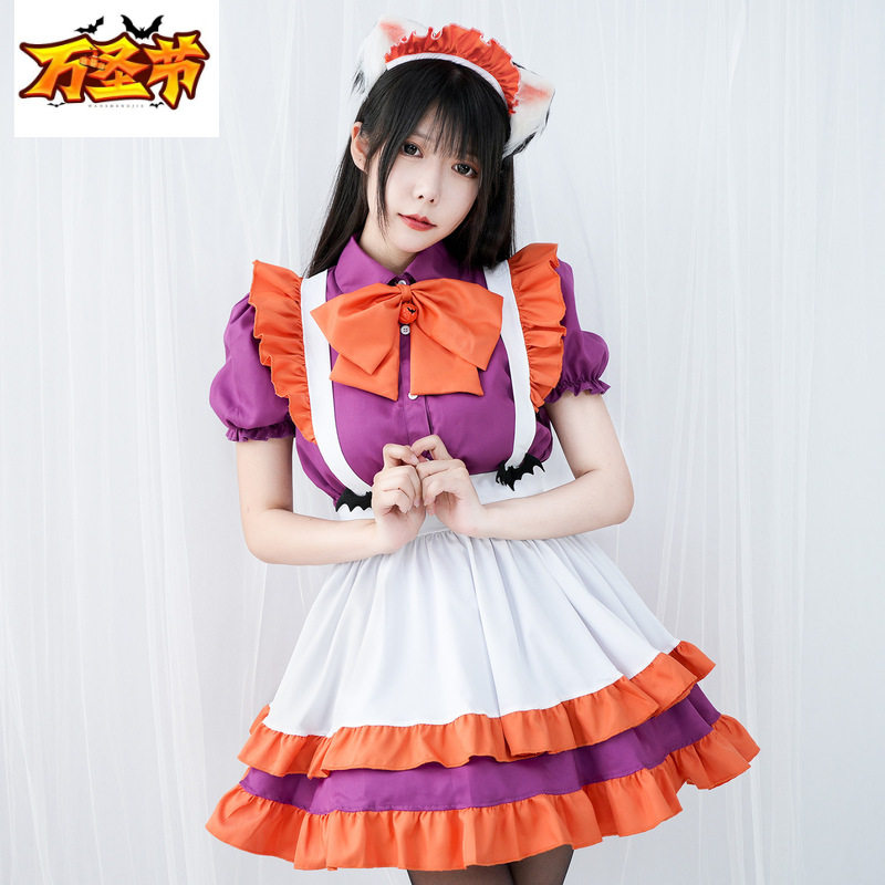 情趣万圣节表演服 性感cosplay游戏制服 女佣女仆装女T0971