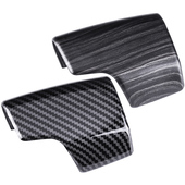 饰贴 内饰装 适用1923款 奥迪A6L碳纤挡把头壳套排挡头盖A7中控改装