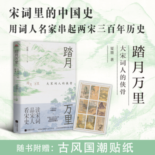 官方自营正版 踏月万里:大宋词人的侠骨 夏墨著 十二位宋代顶流才子，十九张宋朝名画，唱词赏画，品读历史