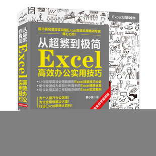 【正版图书】从超繁到极简:Excel高效办公实用技巧(完全自学视频版)9787517089056水利水电出版社