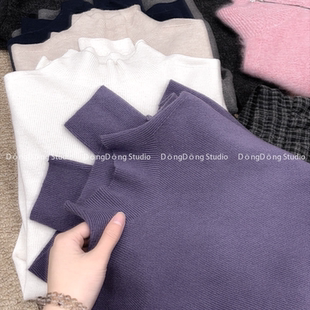 针织打底衫 特 无缝半高领纯色修身 宠粉打底2号 3303 人手三条