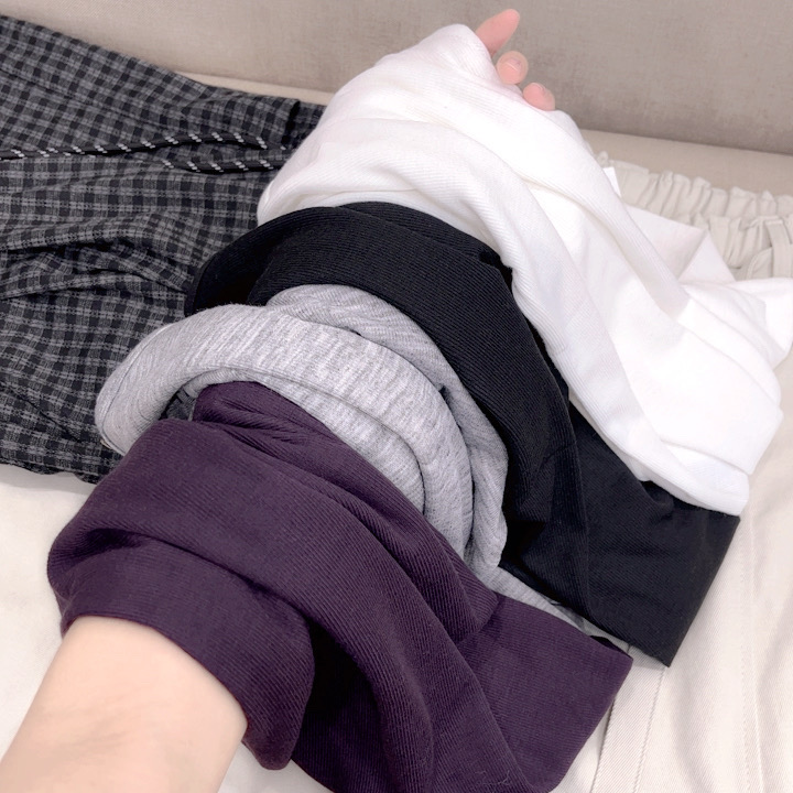 气质单品！【一字领贝壳扣】圆领套头纯色百搭宽松长袖T恤打底衫,女装/女士精品,T恤,淘宝优惠券,粉丝福利购,淘宝优惠卷