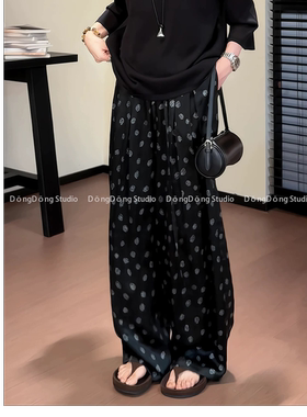 软软凉凉！/玫瑰裤/慵懒显瘦百搭阔腿长裤女【裤长100-102cm】661
