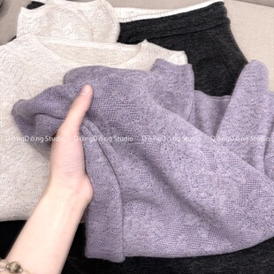 /海岛假日/新粉必入!圆领套头针织衫【衣长59胸围112】 24025