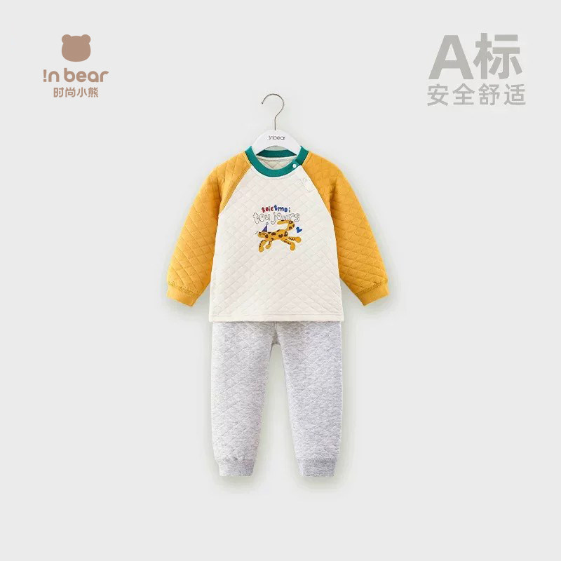 时尚小熊舒绒棉2件套装秋季