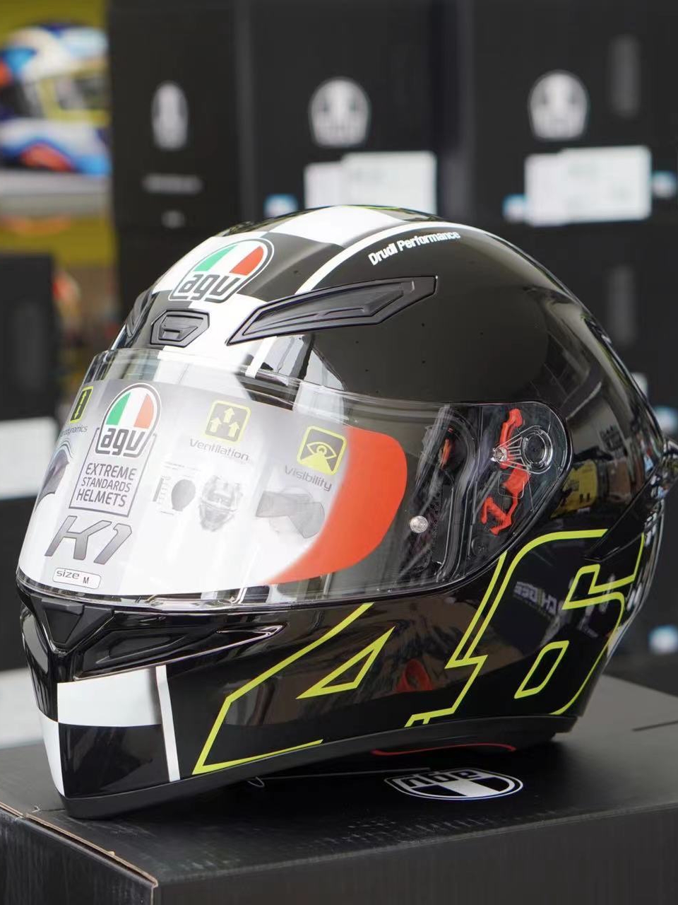 AGV K1头盔四季通用夏季防雾车赛车全盔覆式骑士装备