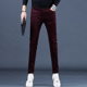 男修身 款 秋季 红色灯芯绒裤 高端休闲裤 2025新款 长裤 小脚男裤 子男士