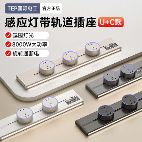 国际电工滑动导轨大间距轨道插座