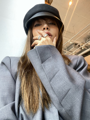 3TSLADIES贝雷帽复古女秋季