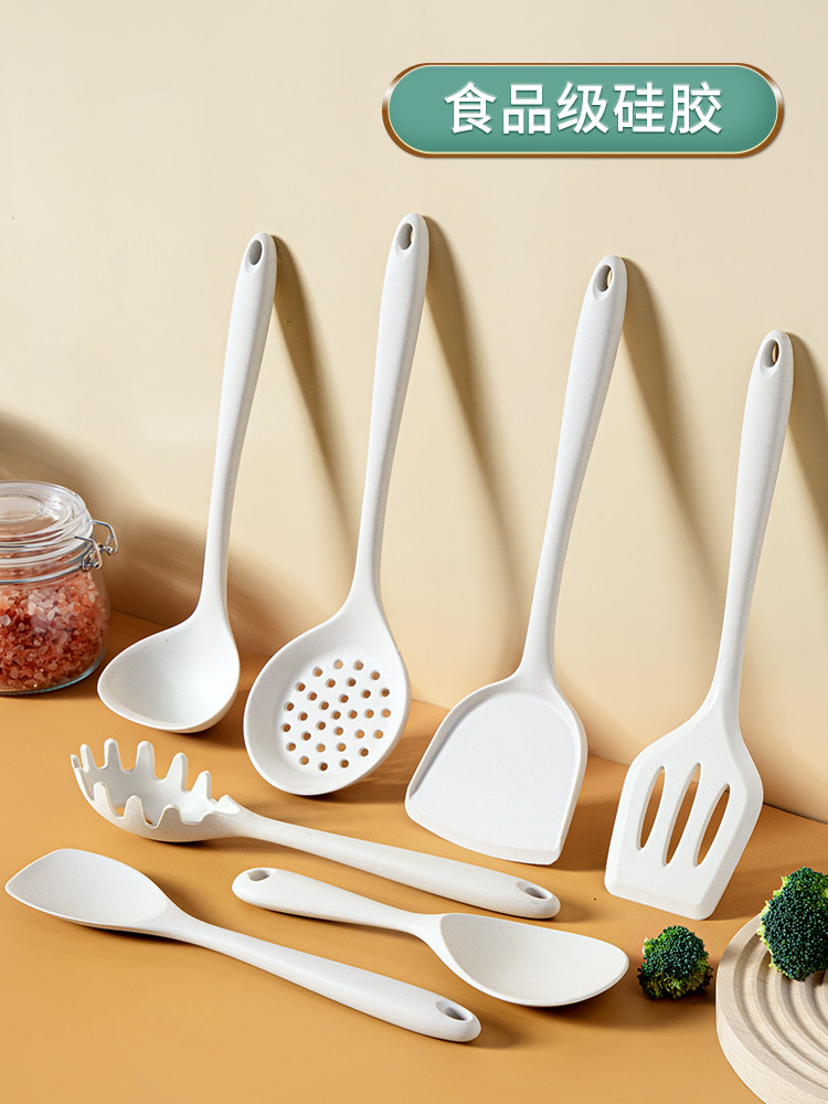 资顺硅胶锅铲不粘锅专用家用厨具耐高温炒菜铲子汤勺漏勺套装,厨房/烹饪用具,锅铲,淘宝优惠券,粉丝福利购,淘宝优惠卷