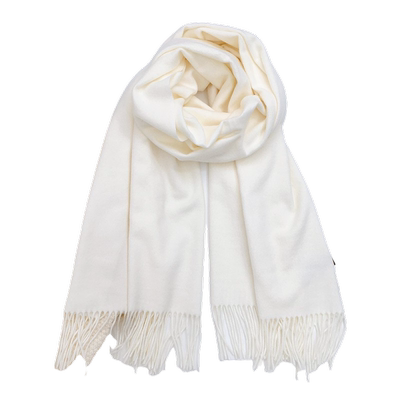 驼色纯色仿羊绒围巾女冬季加厚