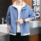 2025新款秋季夹克男外套潮上衣服青年休闲品质男装两条杠，男装夹克，星座1508