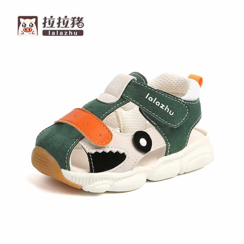 拉拉猪夏季婴儿软底学步鞋女小童宝宝鞋子儿童机能凉鞋男1-3岁2一