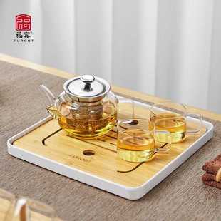 泡茶壶玻璃耐高温加厚茶壶单壶不锈钢过滤花茶壶家用功夫茶具套装