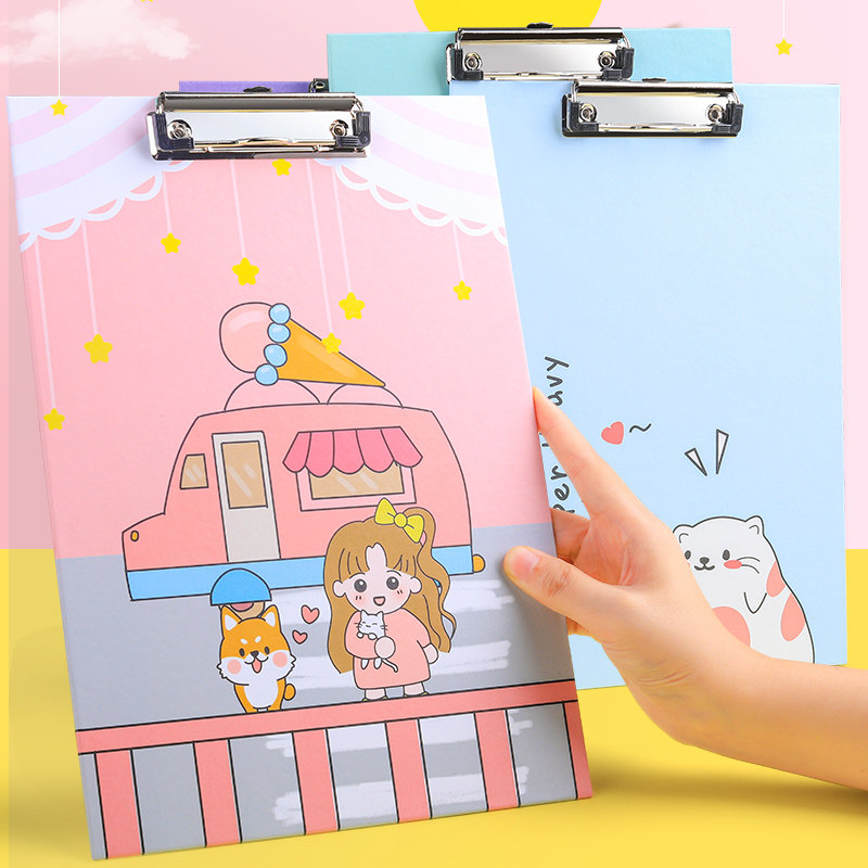 纸质考试少女书本办公用品文具图片