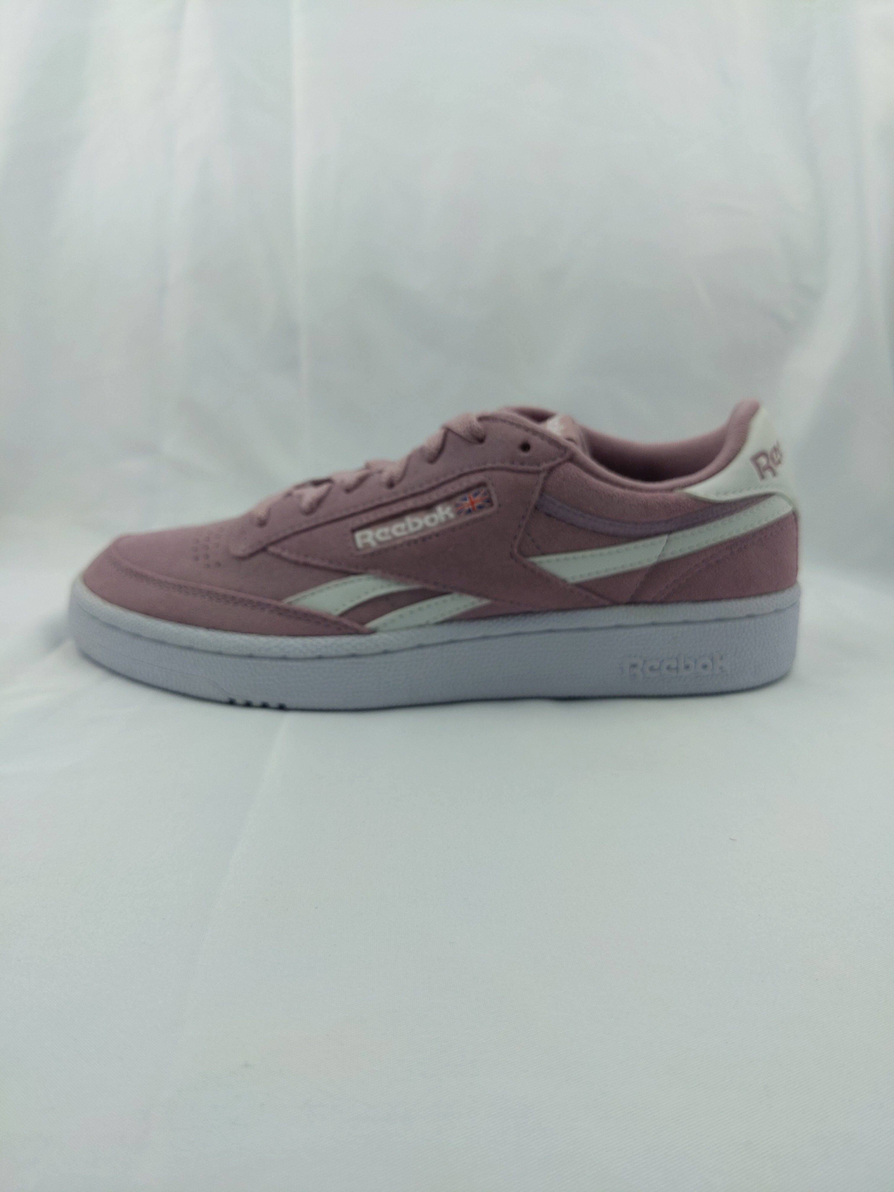 锐步 REEBOK REVENGE PLUS MU 中性樱花粉英伦复古休闲鞋 CN4888.