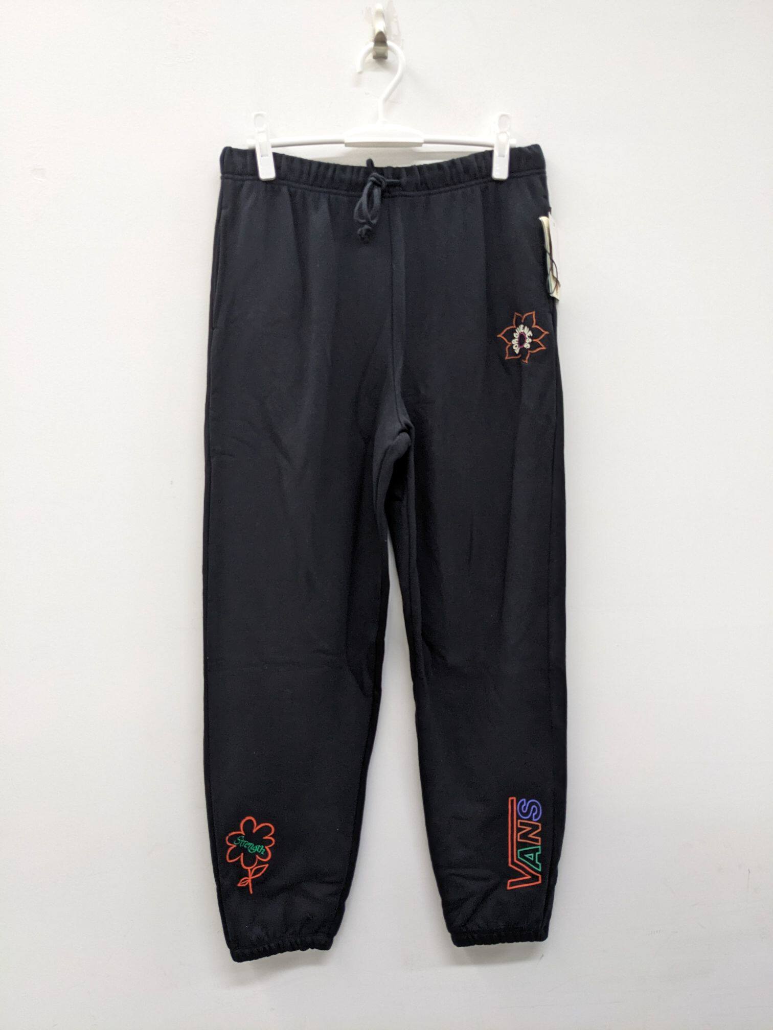 VANS/范斯 男子针织小脚印花运动休闲束腿运动裤 VN0A5LK3BLK