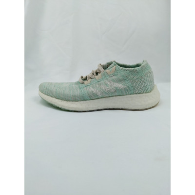 正品 adidas Pureboost GO 女子薄荷绿编织慢跑鞋休闲鞋 B75827