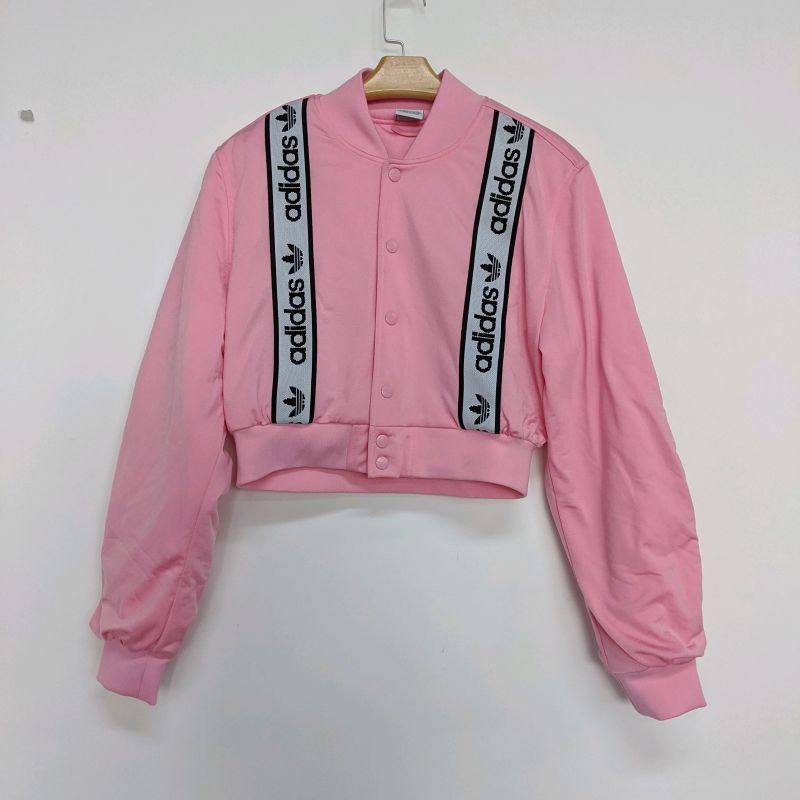 adidas Cropped Bomber 三叶草女子休闲外套 明星活动同款 DZ0095
