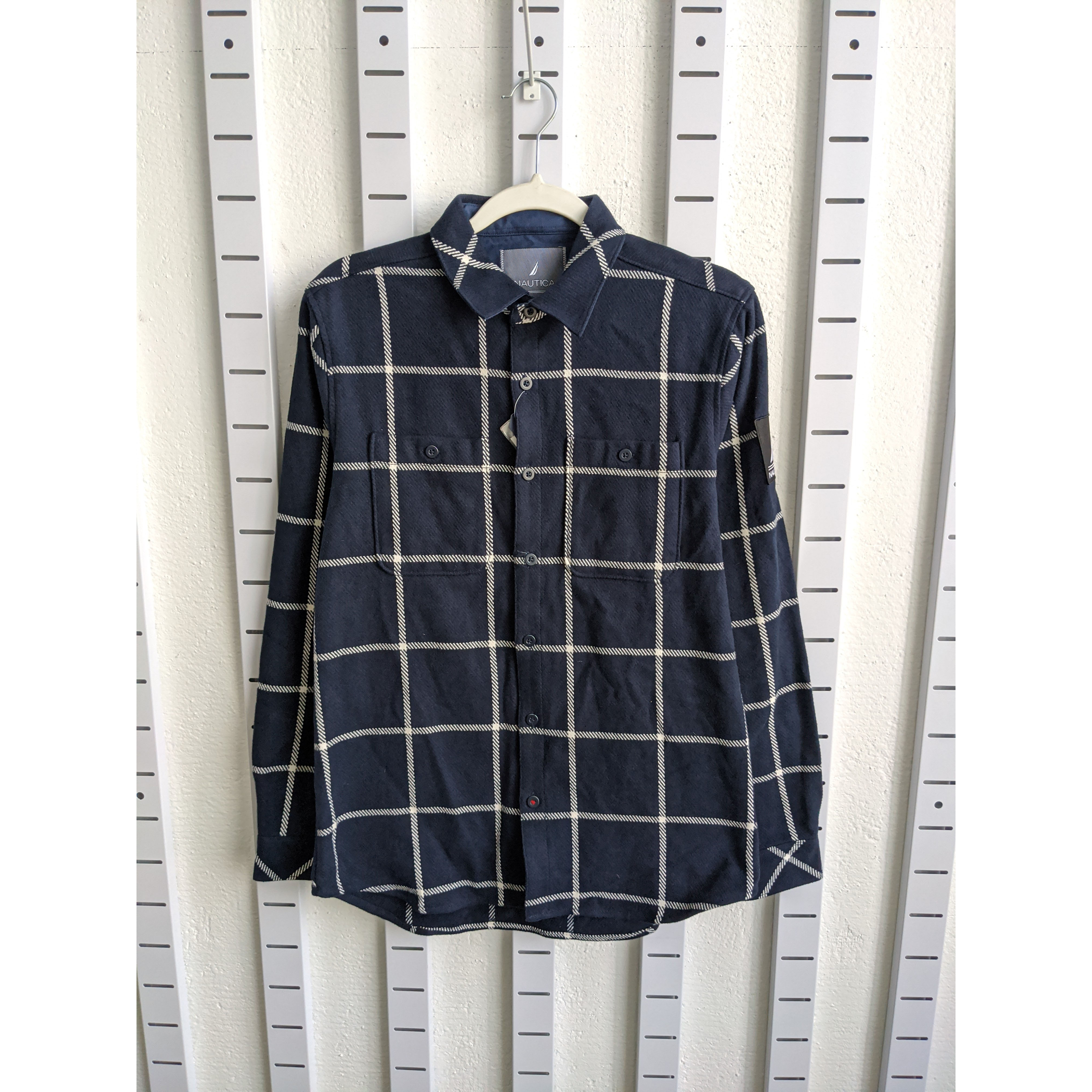 NAUTICA 诺蒂卡 男子正装休闲格子衬衫 正价999 员工内买特价正品