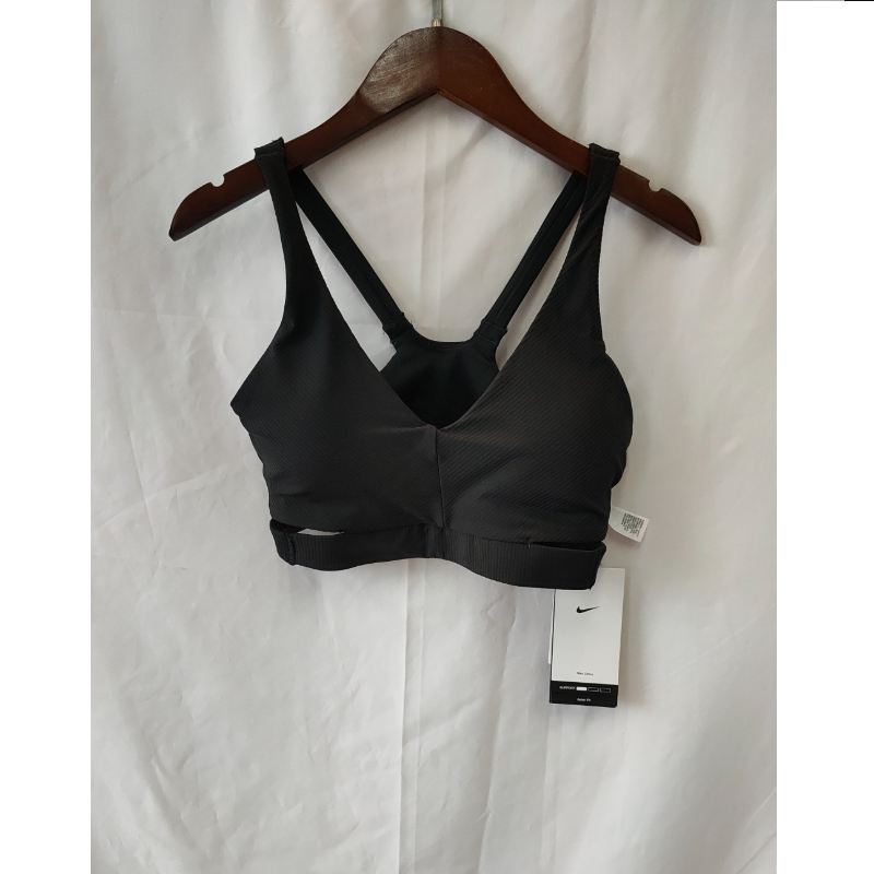 正品 Nike Zenvy Rib Light-Support Padded 运动胸衣 HF5379-010