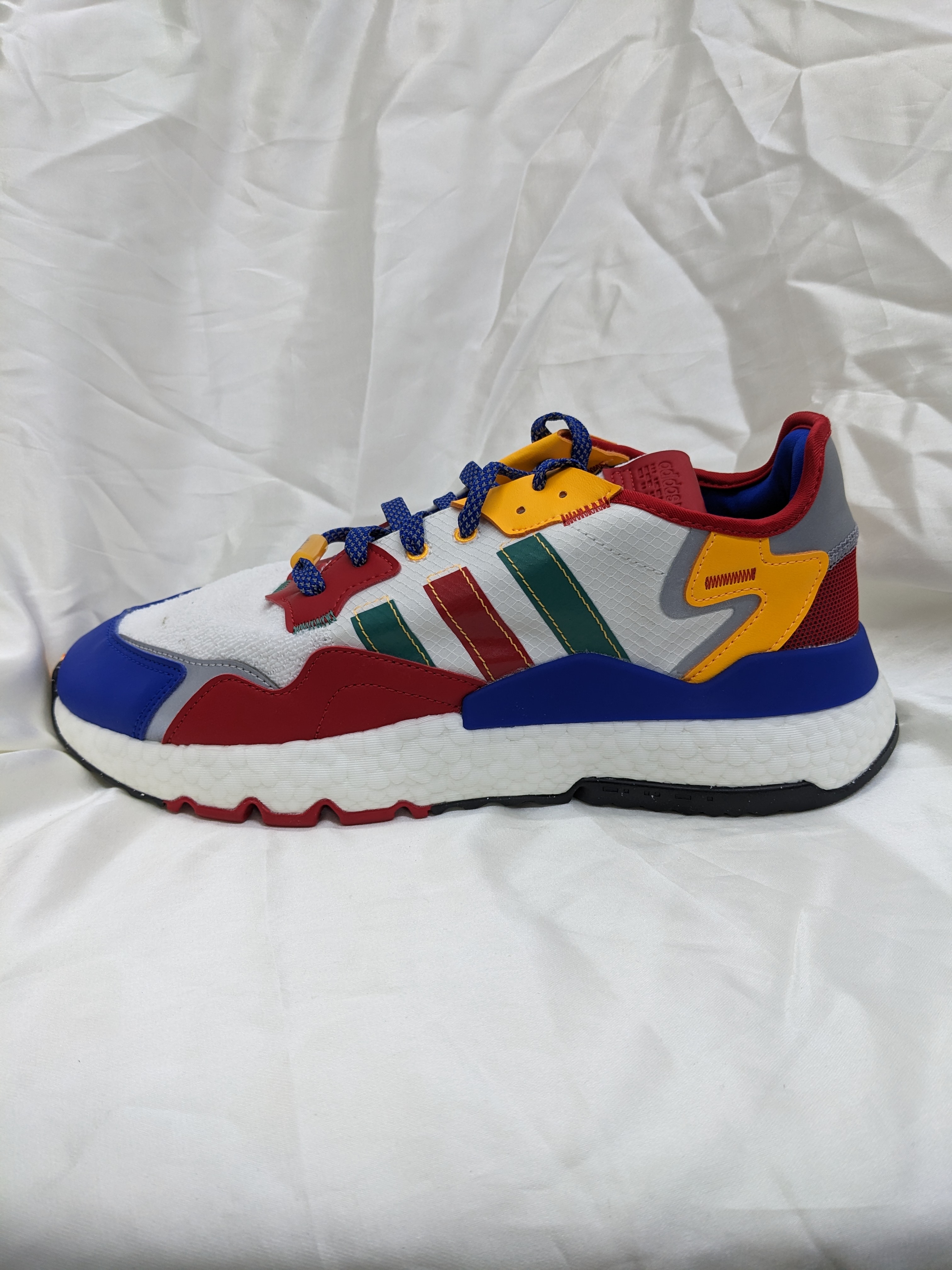 Adidas反光男子休闲运动鞋男系带