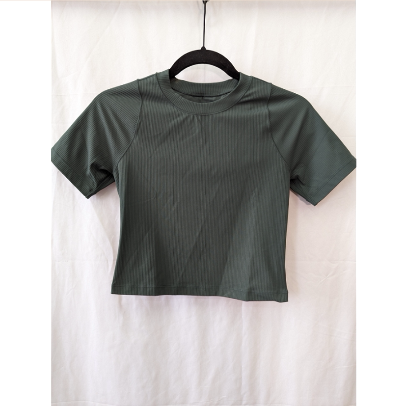 正品 耐克 Nike Zenvy Rib Dri-FIT 女子瑜伽休闲短袖 HF2773-338