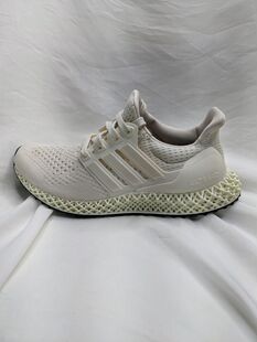 ADIDAS ULTRA 4D打印 奶油色女子透气缓震轻便跑步运动鞋 FX4089