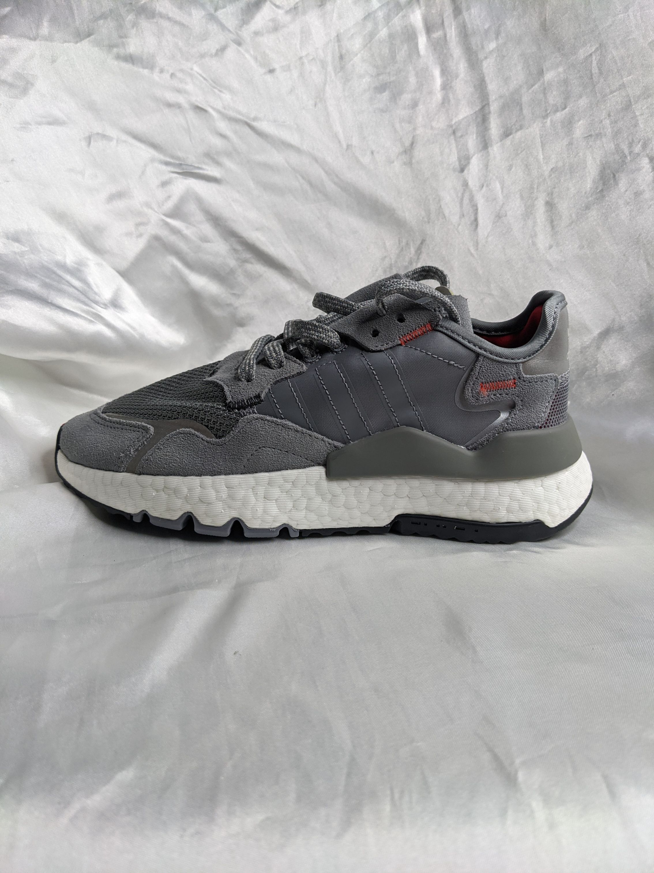 adidas Nite Jogger 3M 女子侦探灰经典款舒适潮流休闲鞋 EE5869