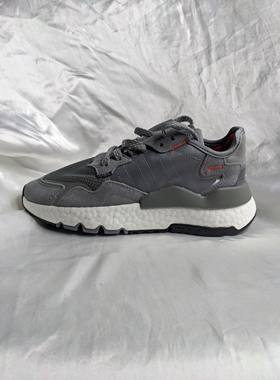 adidas Nite Jogger 3M 女子侦探灰经典款舒适潮流休闲鞋 EE5869