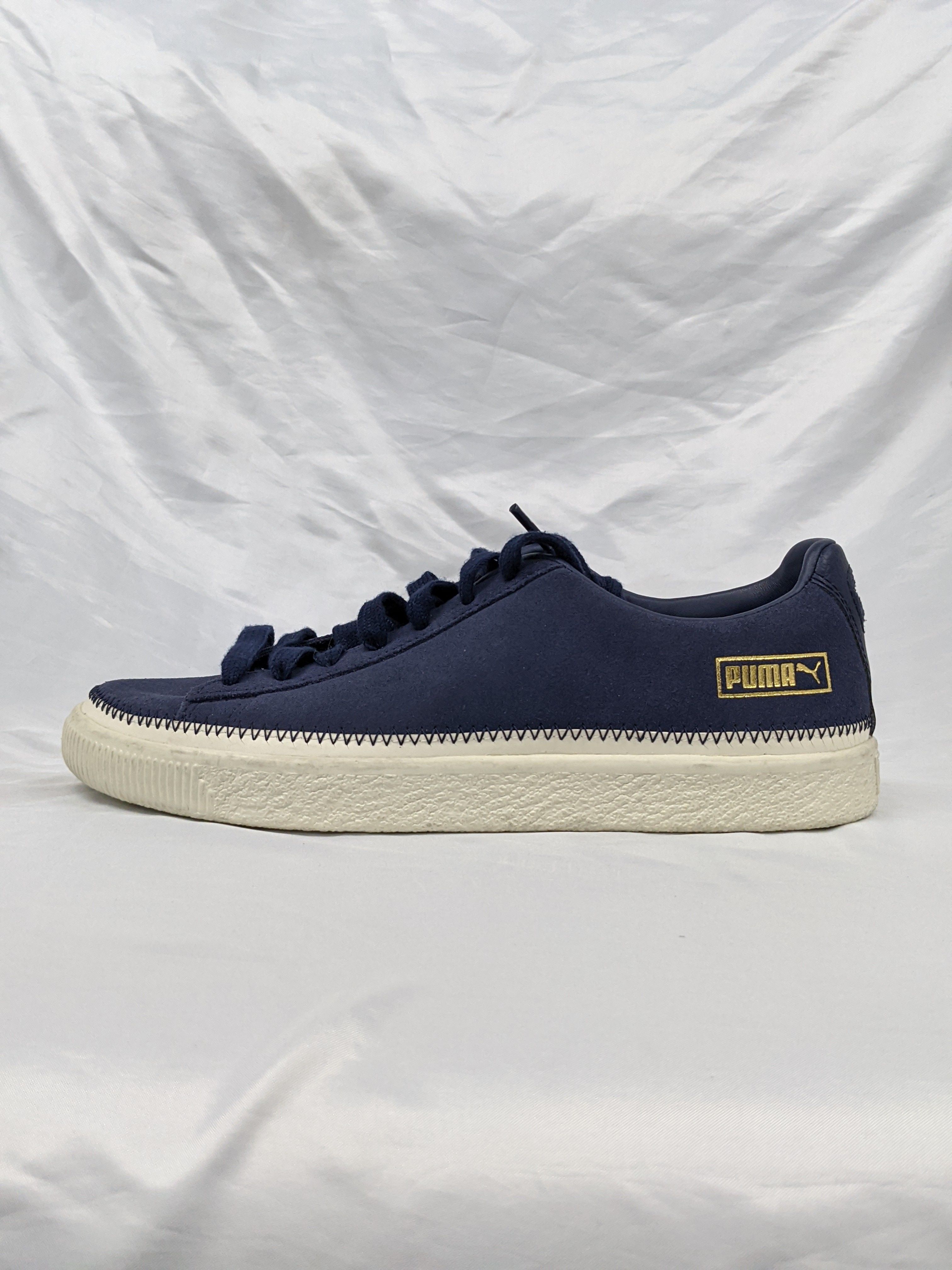 Puma/彪马 男女款反毛皮低帮复古金标休闲板鞋369639-02.
