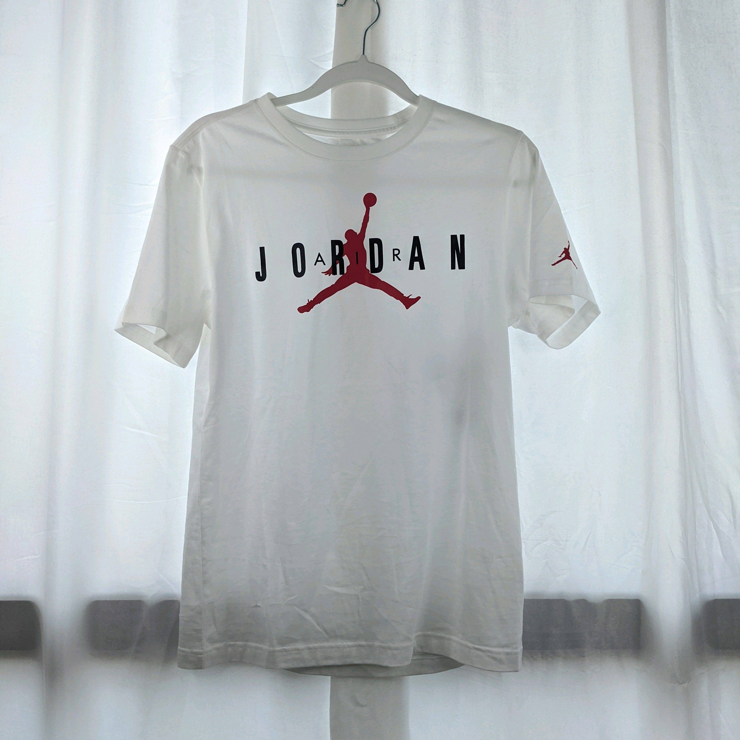 正品 AIR JORDAN 乔丹 男童 女童 大童 大LOGO款短袖 HA5377-101