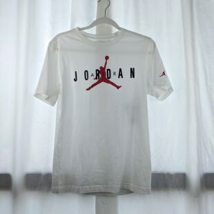 AIR JORDAN 乔丹 女子大童LOGO款短袖 HA5377-101