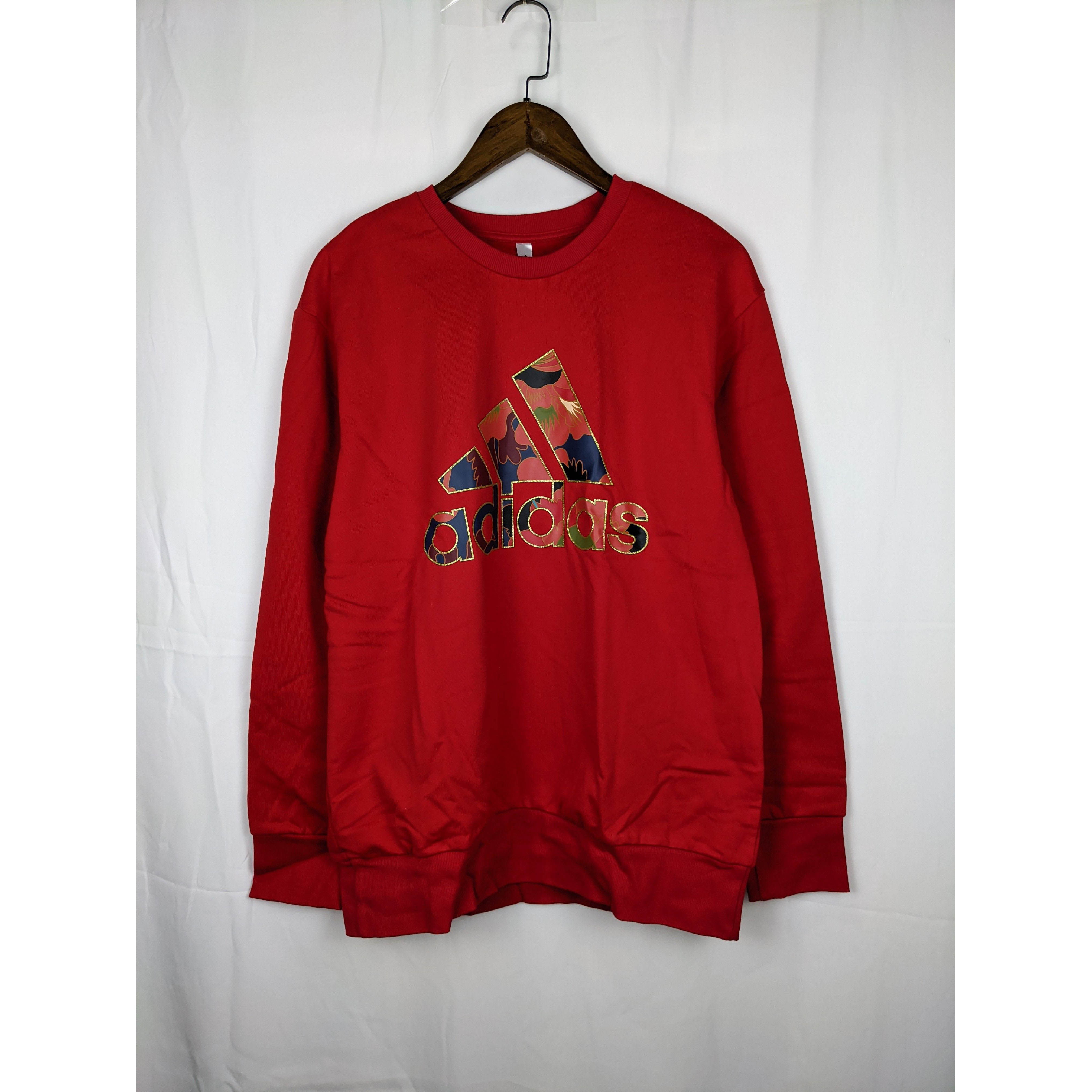 adidas Large logo Printing 阿迪达斯 男子套头衫卫衣 GH5007