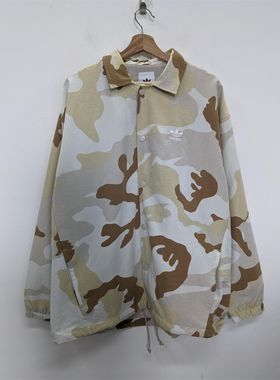 adidas Desert Camo Coach Button Jacket 男子迷彩夹克 ED6980