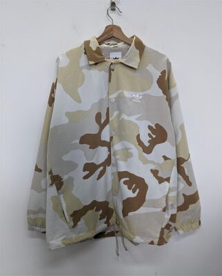adidas Desert Camo Coach Button Jacket 男子迷彩夹克 ED6980