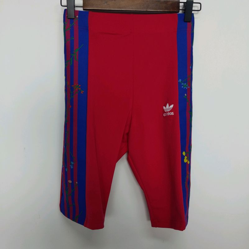 ADIDAS SHORTS 三叶草花卉主题设计师夏季女子休闲中短裤 ED4767