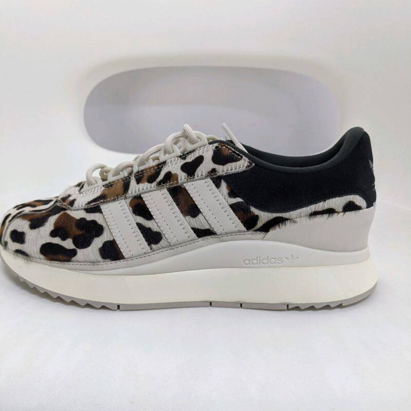 正品 三叶草 adidas SL Andridge 女子豹纹复古休闲跑步鞋 FV4479