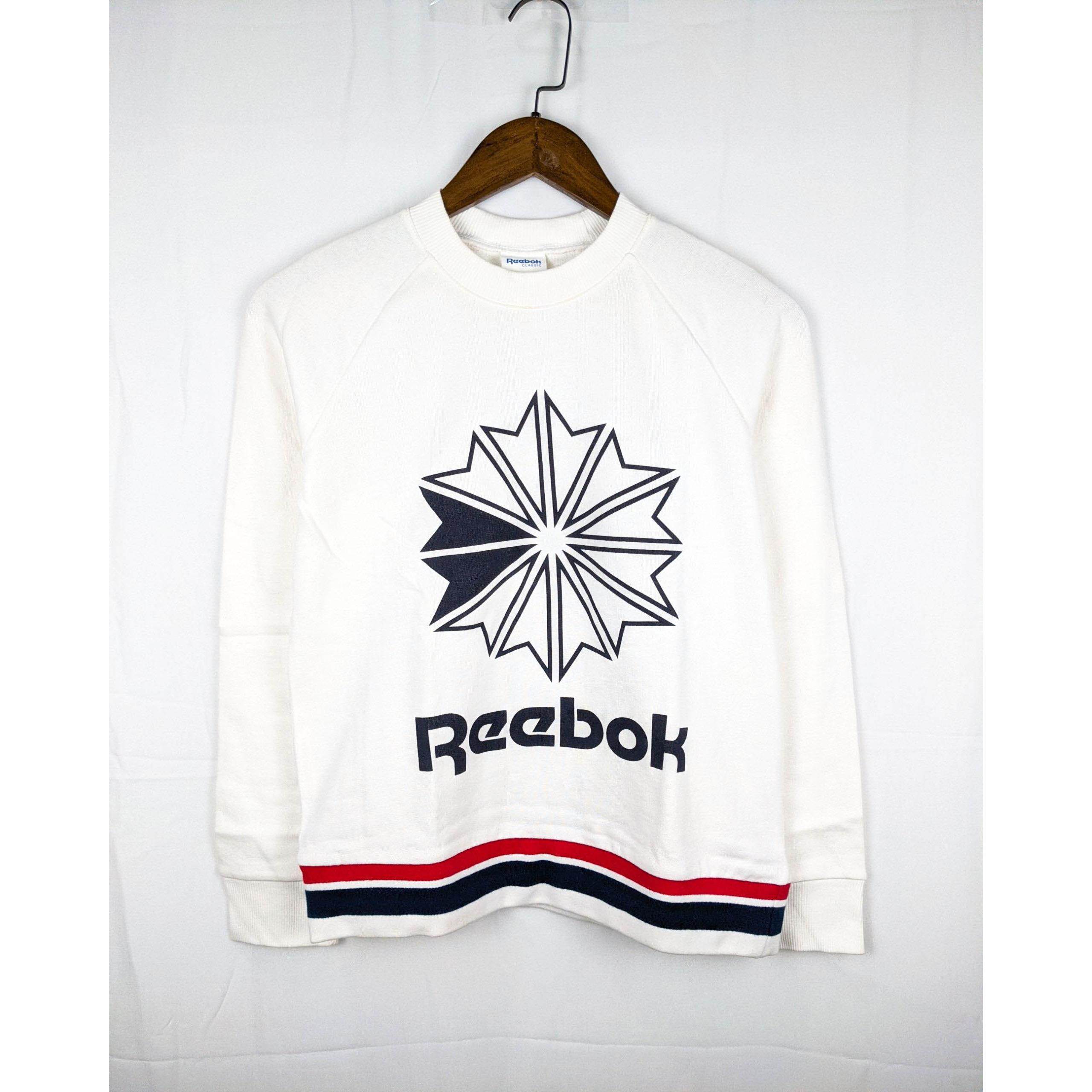 锐步 Reebok Printed Long Sleeve Sweatshirt 女子卫衣 DH1382