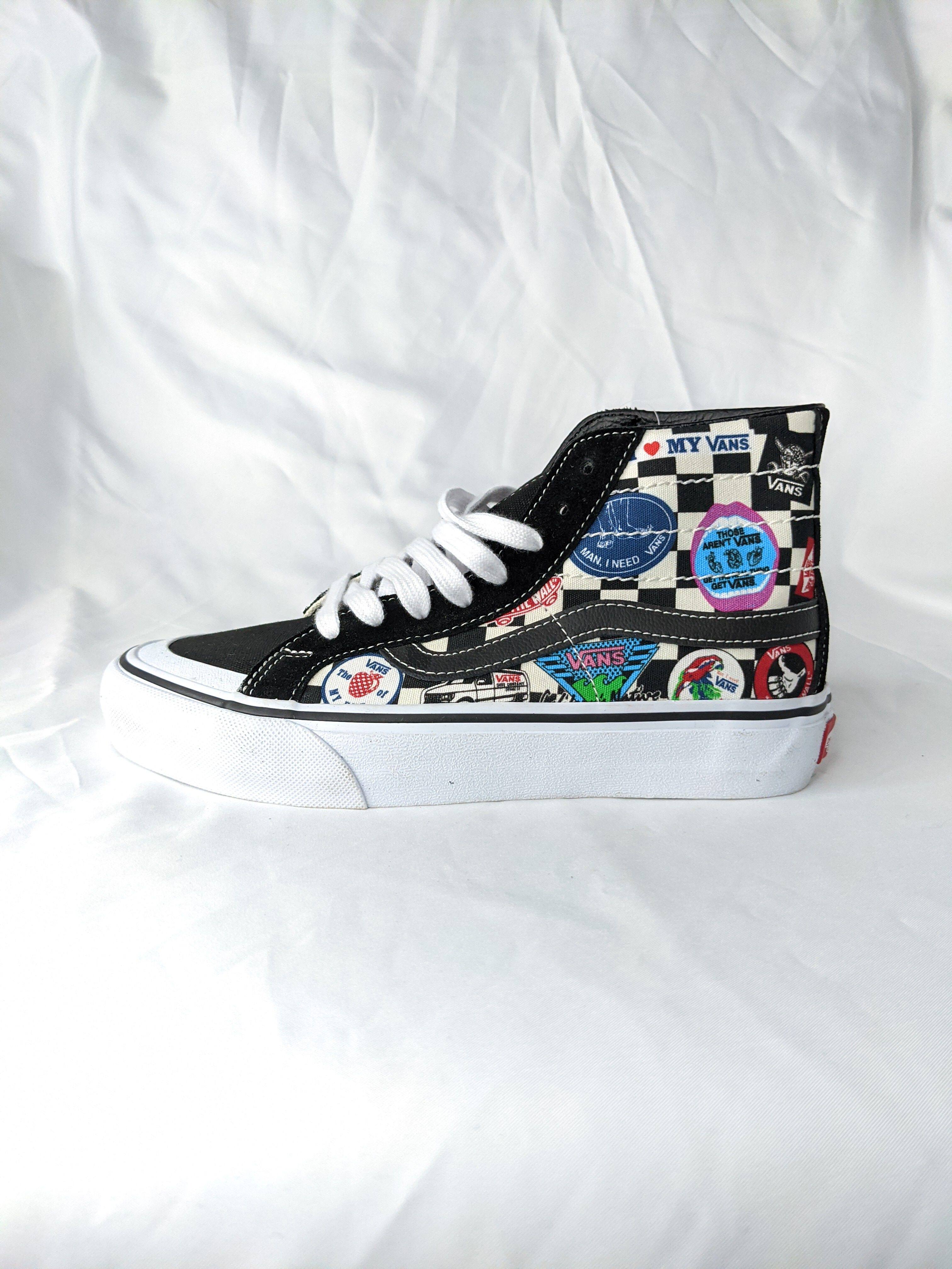 Vans SK8 Hi Print 女子彩绘高帮复古帆布休闲鞋 VN0A3MV13P0