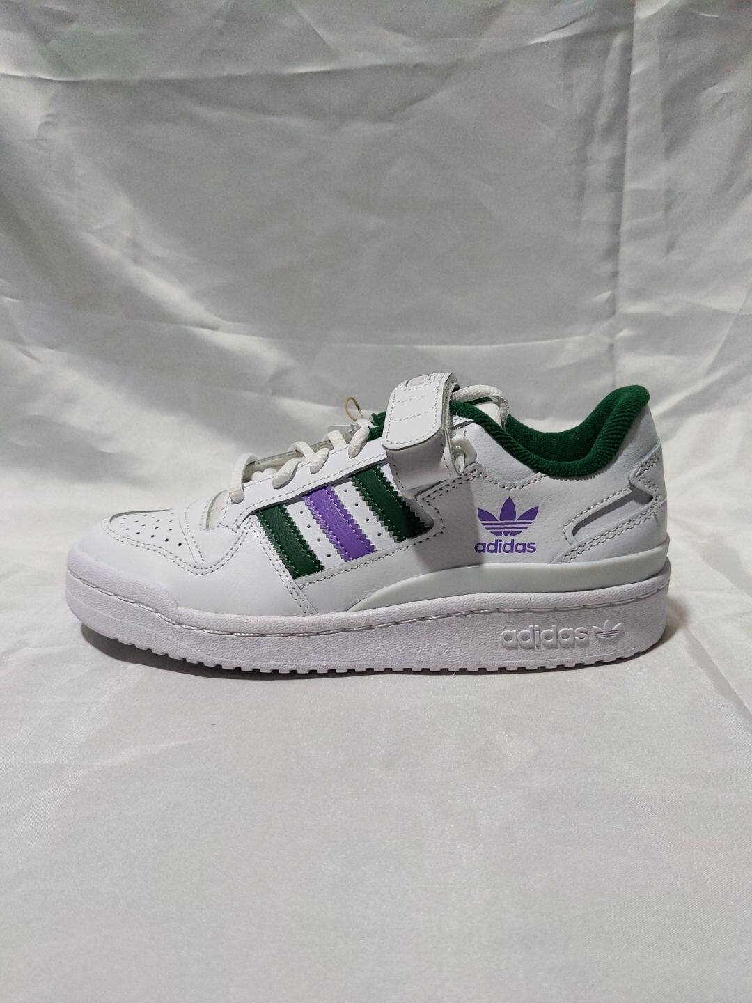adidas Forum Low 'Green Violet Fusion' 女子经典休闲鞋 HQ1912
